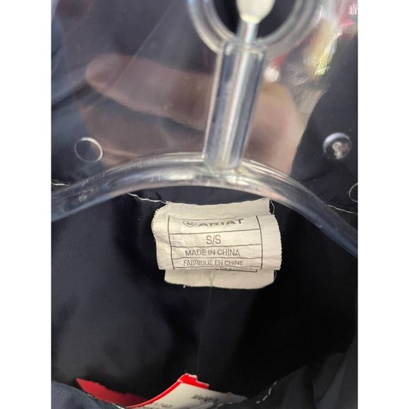 Ariat Womens Navy Patterned Puffy Vest Size S (31743) - Picture 3 of 3